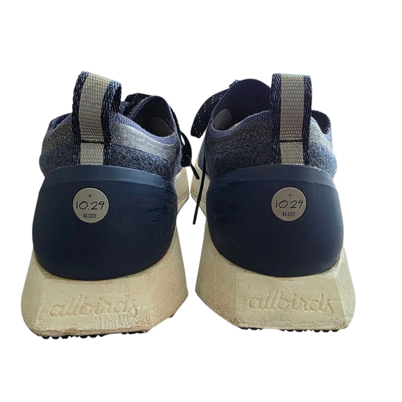 Allbirds Wool Flyer Mizzles Shoes Sz 10.5 Blue Water Repellent Low Sneakers - Picture 4 of 15